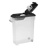 Buddeez Airtight Pet Food Storage Container - 50 QT/50 LB Capacity Dog Food Storage Container, Cat Food Container, Bird Seed Storage Container, Rolling Storage Bin, Air Tight with Handle & Scoop