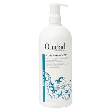 Ouidad Curl Quencher Moisturizing Shampoo - 33.8 fl oz, Nourished & Hydrated Curls, Vegan & Color Safe Shampoo with Chamomile & Vitamin A & E, For Tight Curls, No Silicones, Sulfates & Parabens