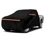 Waterproof Truck Cab Cover Replace for Ford F-Series, Chevy Silverado, Dodge Ram, GMC Sierra Extended Cab, Multilayers All Weather Truck Cover with Zipper Door for Sun Snow Rain Dust Protection