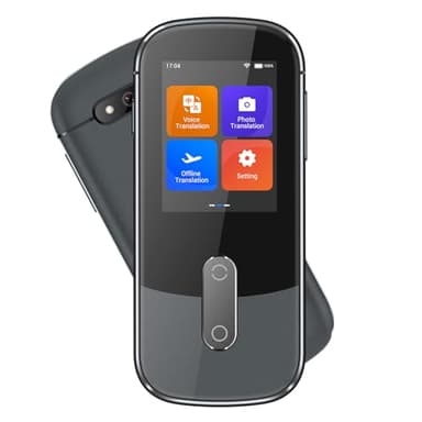 Anfier Offline Language Voice Translator Device W09 PRO for 144 Languages and Accents Photo Translation No WiFi Internet Needed for Travel Business W09 Grey