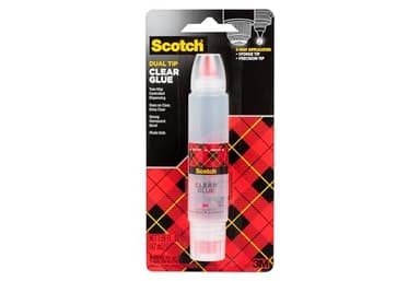 Scotch Clear Glue in 2-Way Applicator, 1.6 oz, Photo Safe and Non-Toxic