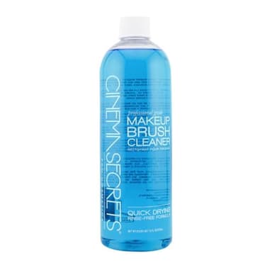 Cinema Secrets Original Blue Vanilla Makeup Brush Cleaner Solution - Professional Cleanser for Makeup Brushes - Quick-Drying, Rinse-Free Formula - Removes Stubborn Waterproof Make Up (16 fl oz)