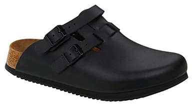 Birkenstock Kay Super Grip Leather Black - Professional Shoes for Women & Mens US M 10