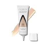 Almay Hydrating Liquid Foundation Tint, Lightweight with Light Coverage, Naturally Dewy Finish, Hypoallergenic, Dermatologist TestedFragrance Free, 100 Ivory, 0.94 fl oz.