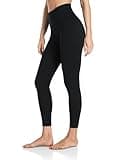 HeyNuts Workout Pro Athletic High Waisted Yoga Leggings for Women, Buttery Soft Workout Pants Compression 7/8 Leggings with Inner Pockets Black_25'' M(8/10)