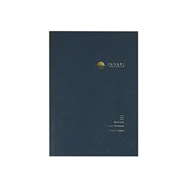 Nakabayashi NYN-A501-NU Notebook for Fountain Pens, A5/General U Ruled, Navy Blue