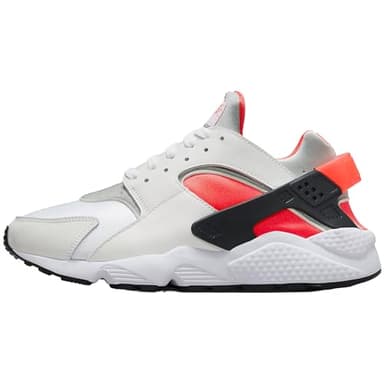 Nike Air Huarache Men's Shoes (DX4259-100, White/Metallic Silver-Infrared 23-Black) Size 6