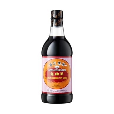 Pearl River Bridge Superior Dark Soy Sauce, Premium Chinese Soy Sauce, Authentic Restaurants Choice Perfect Condiment for Chinese Cuisine, Sushi, Soup, Asian Stir Fry, 33.8 Fl Oz