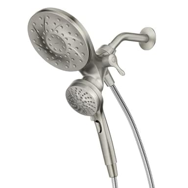Moen Engage Magnetix 2-in-1 Combo Rain Showerhead with Detachable Handheld Shower Spray, Featuring Magnetic Docking System, Spot Resist Brushed Nickel, 26009SRN