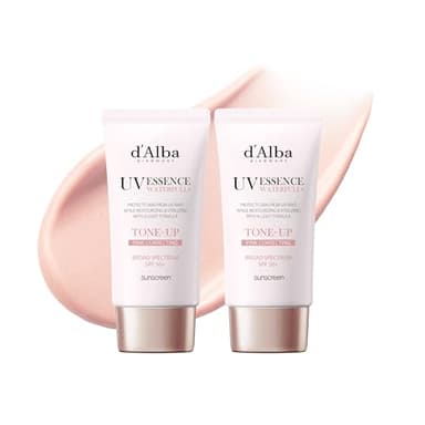 [2 ea] d'alba Piedmont Waterfull Tone-Up Sunscreen Serum BROAD SPECTRUM SPF 50 + Korean Sunscreen for Face, All Skin Tones (2 x 1.69 fl.oz.)