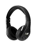 ZOOFEED Portable Personal FM Radio Headphones with Best Reception, Walkman Wireless Headset FM Radio Ear Muffs for Walking, Jogging Powered by 2 AA Batteries(Not Included) -Black