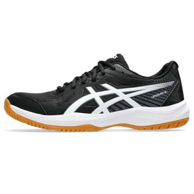 ASICS Men's Upcourt 6 Volleyball Shoes, 10.5, Black/White