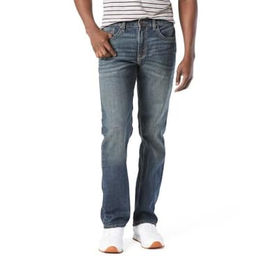 Levi Strauss Signature Gold Men's Relaxed Fit Flex Jeans (Available in Big & Tall), Headlands, 38W x 30L