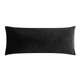 BedTreat Full Body Pillow with Removable Cover for Adults - Soft & Fluffy Body Pillow for Side Sleepers - Long & Breathable Body Pillow (20 X 54,Black)