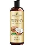 Handcraft Blends Fractionated Coconut Oil - 8 Fl Oz - 100% Pure and Natural - Premium Grade Carrier Oil for Skin and Hair - Hair and Body - Massage