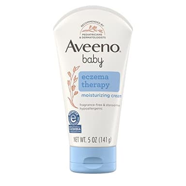Aveeno Baby Eczema Therapy Moisturizing Cream, Natural Colloidal Oatmeal & Vitamin B5, Baby Cream for Dry, Itchy, Irritated Skin Due to Eczema, Paraben- & Steroid-Free, 5 fl. oz