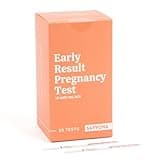 Savvona - Early Detection Pregnancy Test Strips - Individually Wrapped & Sensitive 10 MIU/mL hCG Strips - Over 99% Accurate - Results in Minutes - Cost Effective Pregnancy Test for Women - 20ct