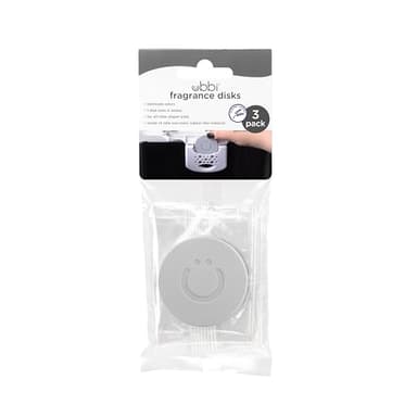 Ubbi Adult Pail Odor Absorbing Fragrance Disks, Odor Eliminator, Odor Removing Solid Air Freshener, Lavender Scented, 3 Pack