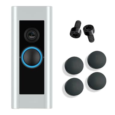 Doorbell Button Replacement for Doorbell Pro/Peephole Camera - 4-Pack Doorbell Button Includes 2 Screws, Fixes Cracked Buttons No Expensive Device Needed, Easy DIY Installs in Minutes