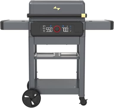 Current Model G Dual Zone Grill, Smart Electric Outdoor Grill with 200°F to 700°F Range for Searing & Roasting, Digital Precision, Independent Heat Zones, Apartment-Friendly & Weather-Resistant