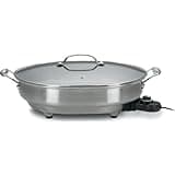 Cuisinart CSK-150 1500-Watt Nonstick Oval Electric Skillet,Brushed Stainless 18 IN