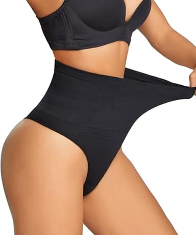 Dulchany Thong Shapewear Tummy Control Underwear For Women Seamless Body Shaper Panties