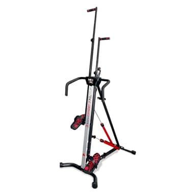 MaxiClimber Vertical Climber Exercise Machine, Home Gym Stepper for Cardio and Strength Training Total Body Workouts with Fitness App, XL-2000, Red
