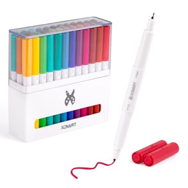 Xinart Pens for Cricut Maker 3,Maker,Explore 3,Air 2, Dual Tips 36pcs Markers Pens Set Waterbased Ink Ultimate Fine Point Pen (0.4 Tip & 1.0 Tip)