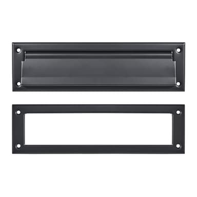 khtumeware Oil Rubbed Bronze 10 inch 1-Pack Solid Brass Mail Slot with Solid Brass Internal Frame is Well Made Door Mail Slots