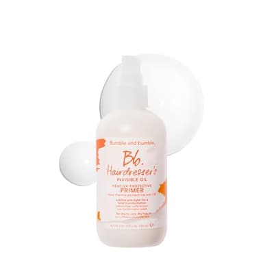 Bumble and bumble. Hairdresser's Invisible Oil Heat/UV Protection Leave-In Conditioner Hair Primer | Hydrating, Anti Frizz, Color Safe | All Hair Types, Textures | With Argan + Coconut Oil, 8.5 Fl Oz