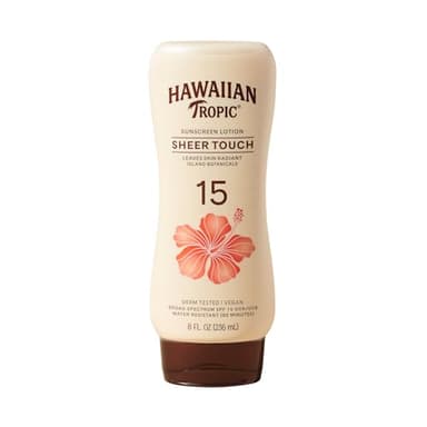 Hawaiian Tropic Sunscreen Sheer Touch Broad Spectrum Sun Care Sunscreen Lotion - SPF 15, 8 Ounce