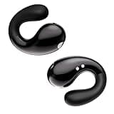 Open Ear Clip On Earbuds Bluetooth 5.3 Wireless Earbuds, Lightweight Comfort Bone Conduction Headphones with 36 Hours Smart Digital Display Waterproof Sport Ear Buds Fit Cycling, Running, Workout