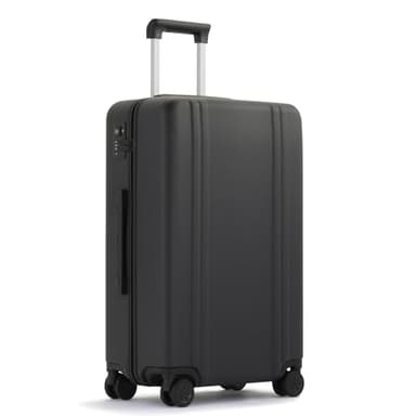 ZERO Halliburton Classic Lightweight 4.0 Medium Hardside Travel Case, 26-Inch, Four Dual Spinner Wheels, TSA Accepted Lock, Telescoping Pull Handle, 60L, Matte Finish- Black