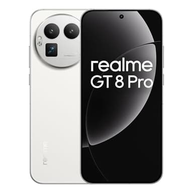 realme GT 8Pro 5G Smartphone 16+512GB, White, 6.72 inch Screen, 144Hz Display, 120W SuperVOOC, 7000mAh Battery, 32MP+250MP Camera, Qualcomm Snapdragon 8 Elite Gen 5, IP69