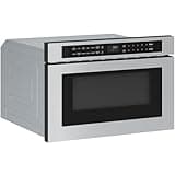Zephyr 24 inch Built In Drawer Microwave Oven Under Cabinet - Under Counter Pull Out Microwave Drawer 1.2 cu ft