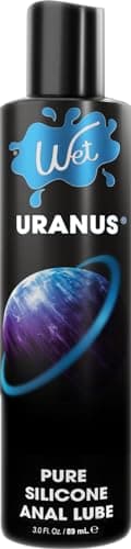 Wet Uranus Silicone-Based Anal Lube for Men, Women & Couples | Long-Lasting & Water-Resistant Premium Personal Sex Lubricant - Safe to Use with Latex Condoms - Non-Sticky & Hypoallergenic, 3 fl oz
