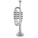 Bontempi 32 3831 4 Notes Silver Trumpet, 37 cm, Multi-Color, 38 cm