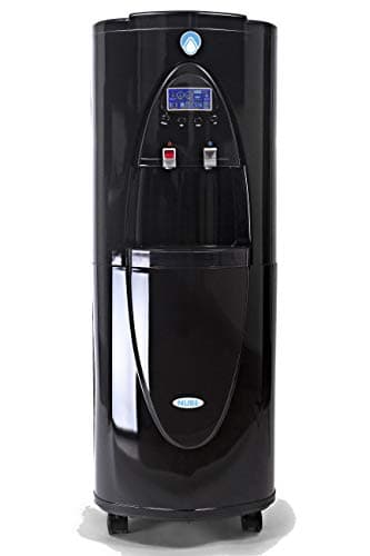 NUBE: Atmospheric Water Generator 8 gal/day - Alkaline + Ionized + Mineralized- Fluoride and Chlorine Free - Sustainable - Carbon + Osmosis Filter - UV - Cooler/Heater Dispenser - Dehumidifier (Black)