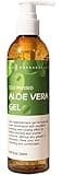 benatu Aloe Vera Gel for Face and Hair, 100% Pure Cold Pressed, Natural Facial Moisturizer for Sunburn Relief, Ance, Skin Care (8.8 fl oz)