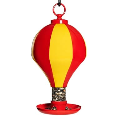 Up, Up & Away Bird Feeder, Unique and Colorful Hot Air Balloon Design by Good Directions