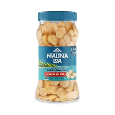 Mauna Loa Roasted Macadamia Nuts, Sea Salt, 6 oz – Keto, Gluten-Free, Healthy Snack