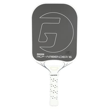 Gamma Airbender Carbon Fiber Pickleball Paddle with Customizable Handle Weight System and Aerodynamic Open Throat with Shock Absorbing Gel Insert