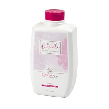 FOREVER NEW Delicate Hypoallergenic Laundry Detergent Liquid - 50 to 64 Large Loads - Gentle washing detergent for Silk, Cashmere, Bra, Undergarments, Cotton, Wool etc. - Original Scented - 32oz
