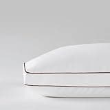 Saatva Latex Pillow - High Loft (6" - 7") - Hypoallergenic Pillow with Shredded Latex Core - Breathable - Machine Washable Organic Cotton Cover - King (34"x16") 1 Pack