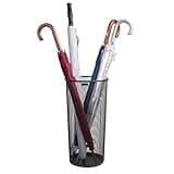 Mind Reader Umbrella Stand, 10.25"L x 10.25"W x 19.5"H, Black