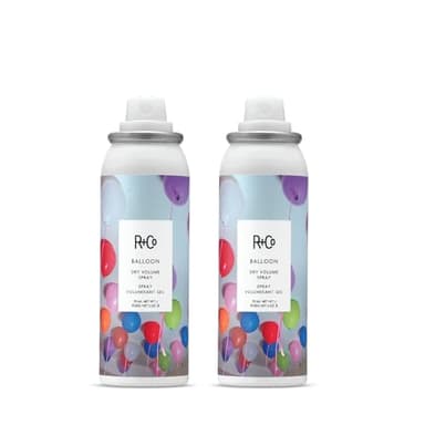 R+Co Balloon Dry Volume Hair Spray Travel Size | Instant Volume, Texture and Shine | Long-Lasting, Ultra-Light Spray for Fine Hair | TSA Approved | Set of 2