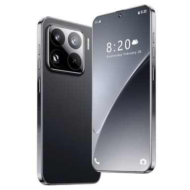 VIVAHHX M15 PRO Unlocked Phone 8-core 8GB+256GB Cell Phone 6.8-inch HD Screen Unlocked Phone 48MP+108MP Camera 6800 mAh Battery 5G Dual SIM (Black)