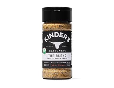 Kinder's Organic The Blend (Salt, Pepper and Garlic), Premium Quality Seasoning, MSG Free and USDA Certified Organic, 3.5oz