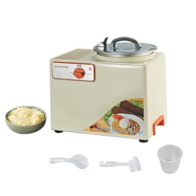 VITASUNHOW Yam Pounding Machine, To Boil Yam and To Pound the Yam,Cassava FuFu, Plantain FuFu and a Mixture of Cassava Effortlessly, Capacity with 3.6L