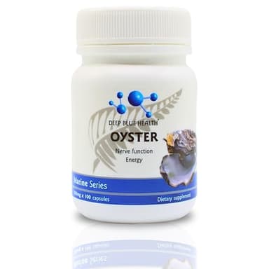 New Zealand Oyster Extract Powder - 500mg x 100 Capsules - Zinc Supplement Pills for Men and Women - Supports Immune Health, Energy and Nerve Function w/ Green Lipped Mussel